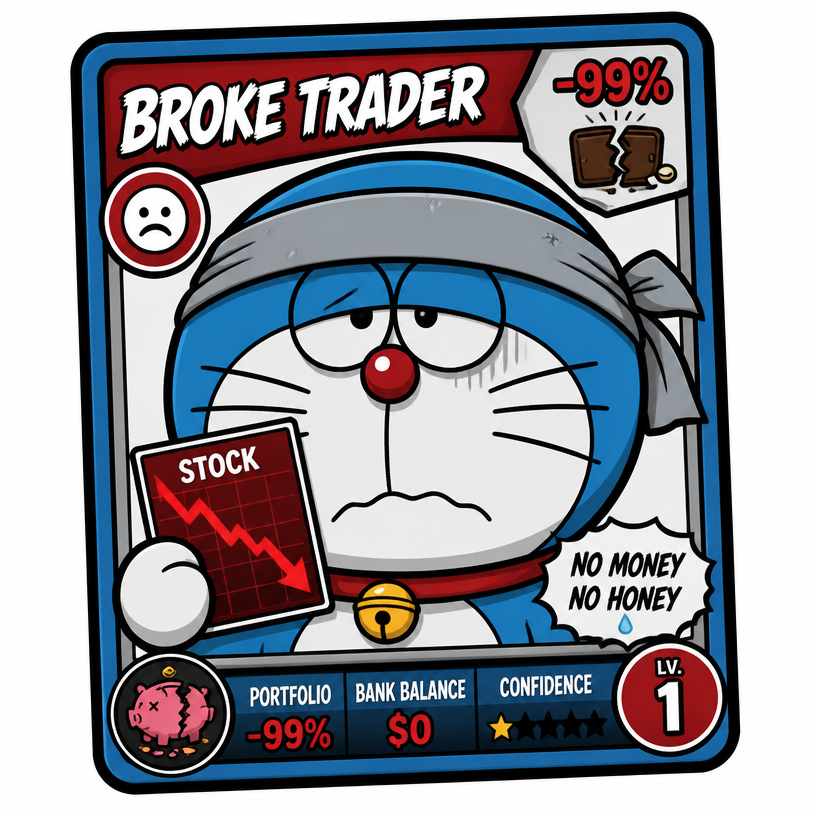 Broke Trader Emon Trader NFT card